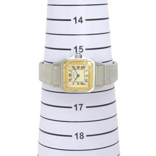 Cartier カルティエ サントスガルベ SM YG/SS クオーツ 腕時計  