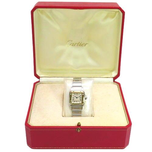 Cartier カルティエ サントスガルベ SM YG/SS クオーツ 腕時計  