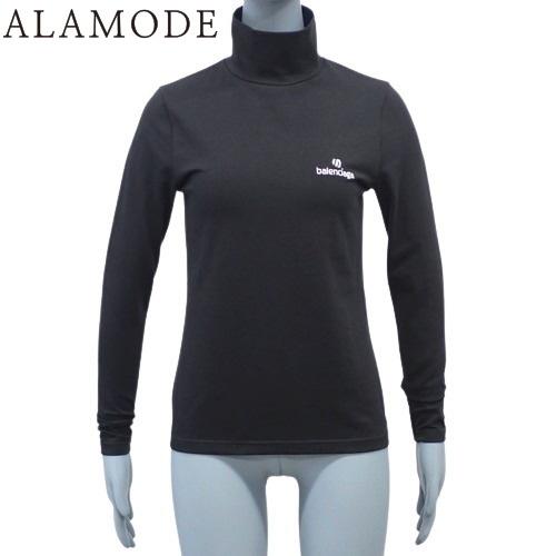 balenciaga ハイネックカットソー BALENCIAGA（バレンシアガ） ロゴ ハイネック 長袖Tシャツ トップス