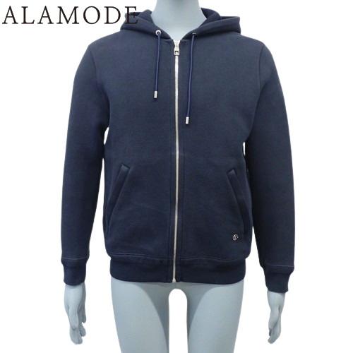 LOUIS VUITTON(ルイ・ヴィトン) ロゴ ジップ フーディ トップス アパレル ファッション RM202Q ジップアップ パーカー スウェット M コットン ナイロン ネイビー紺 メンズ 40802147231【中古】【アラモード】 LOUIS VUITTON（ルイ・ヴィトン） ロゴ ジップ フーディ トップス