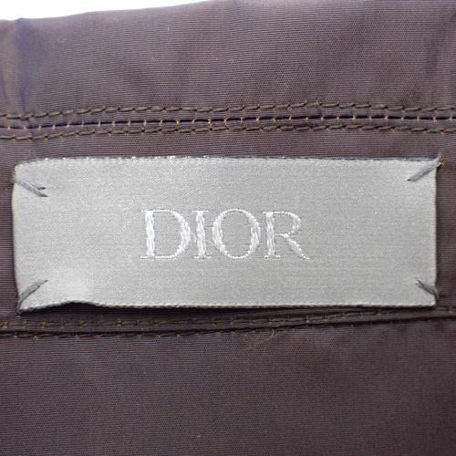 Christian Dior(クリスチャン ディオール) メタルプレート ナイロンジャケット アウター アパレル ファッション ブルゾン 37 ポリエステル ブラウン茶 メンズ 40802147415【中古】【アラモード】 クリスチャン ディオール メタルプレート ナイロンジャケット アウター