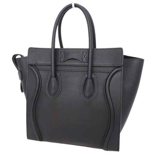 極美品✨CELINE ラゲージ マイクロショッパー ハンドバッグ ブラック 黒 CELINE CELINE(セリーヌ) ラゲージ マイクロショッパー