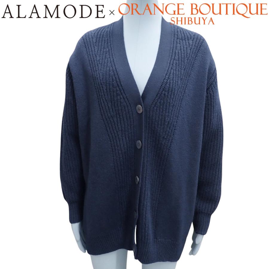 HERMES(エルメス) セリエボタン カーディガン ネイビー紺 カシミヤ コットン トップス 2023年 アパレル ファッション 長袖 レディース 40802148481【中古】【アラモード】 HERMES（エルメス） セリエボタン カーディガン ネイビー紺 カシミヤ