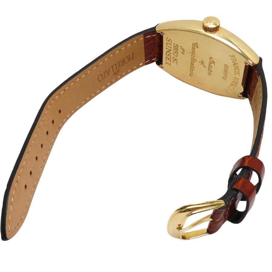 【保証書付】フランクミュラー トノーカーベックス サンセット 5850SC YG/革 腕時計 ブラウン メンズ 40802149252【中古】【アラモード】 |  | 03