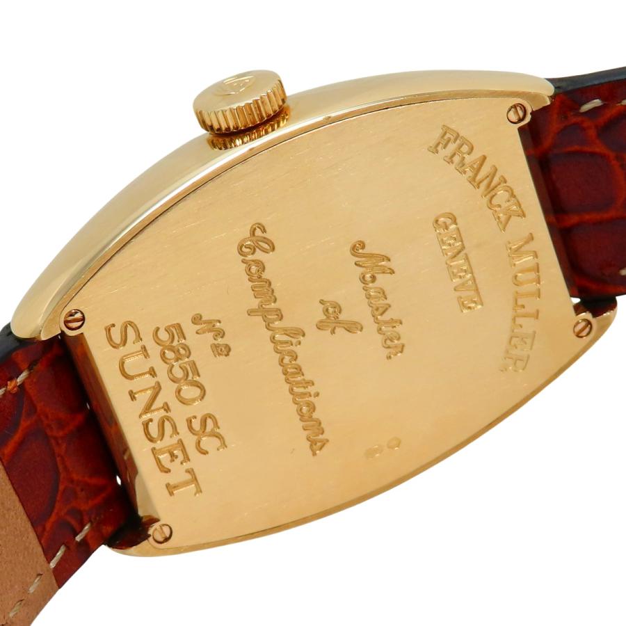 【保証書付】フランクミュラー トノーカーベックス サンセット 5850SC YG/革 腕時計 ブラウン メンズ 40802149252【中古】【アラモード】 |  | 04