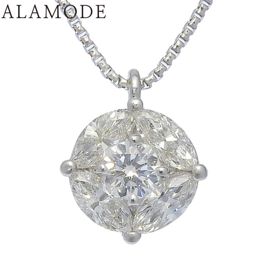 れ*ょ様 プラチナpt850 リング型ダイヤモンドネックレス 3g D1.03 ダイヤモンド ネックレス プラチナ Pt850 アクセサリー
