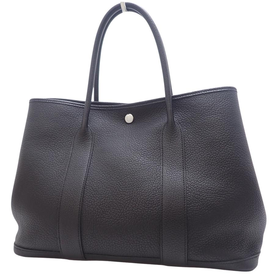 エルメス　ガーデンパーティー PM ノワール黒　D刻印 HERMES（エルメス） ガーデンパーティPM ブラック黒 ネゴンダ シルバー