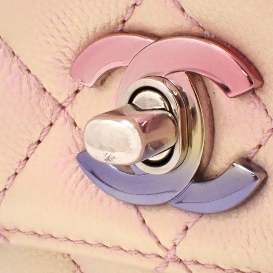 CHANEL(シャネル) マトラッセ ココハンドル19 XXS チェーンショルダーバッグ ハンドバッグ 2WAY ショルダー 肩掛け 斜め掛け キャビアスキン ピンク シルバー金具 AS2215 レディース 40802153031【中古】【アラモード】 CHANEL（シャネル） マトラッセ ココハンドル19 XXS チェーン