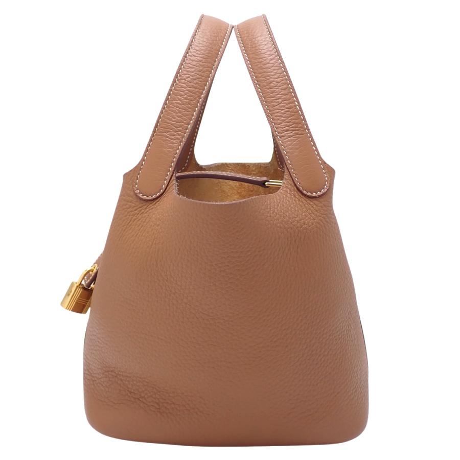 HERMES（エルメス） ピコタンロックPM ゴールド ブラウン茶 トリヨン