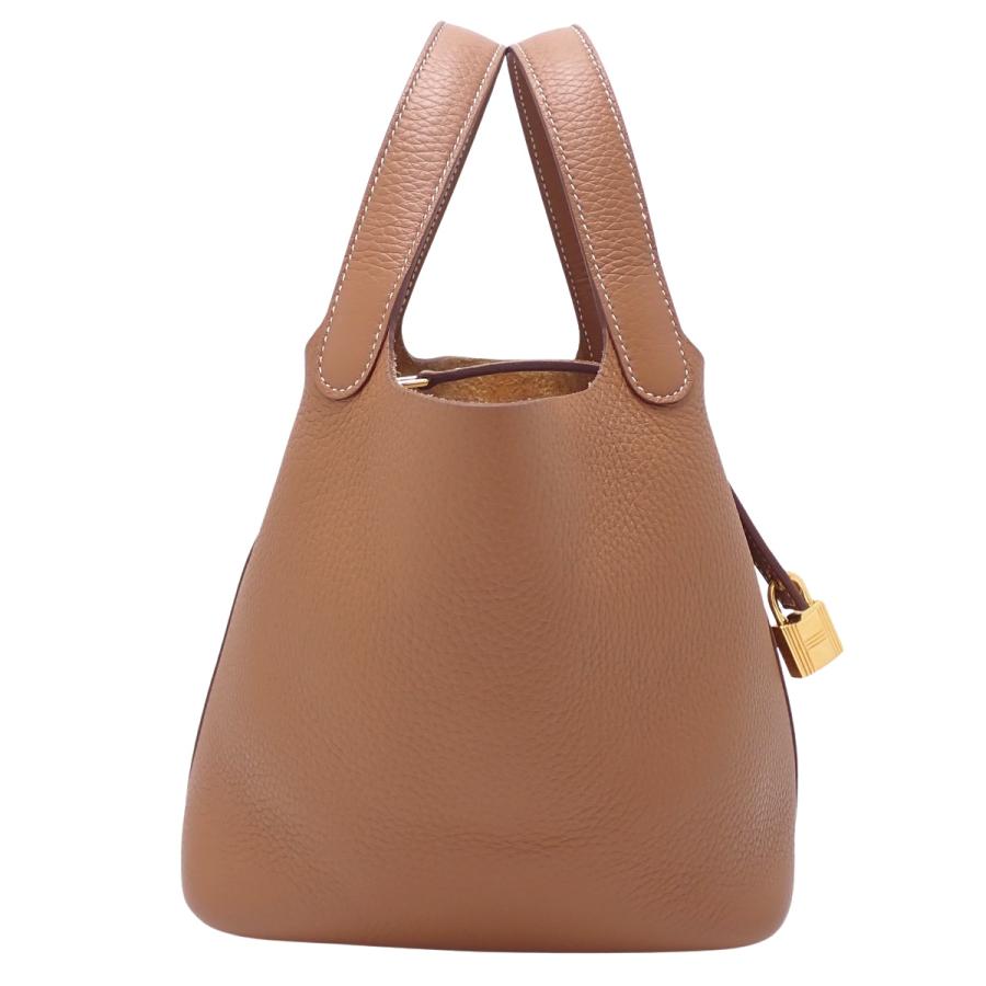 HERMES（エルメス） ピコタンロックPM ゴールド ブラウン茶 トリヨン