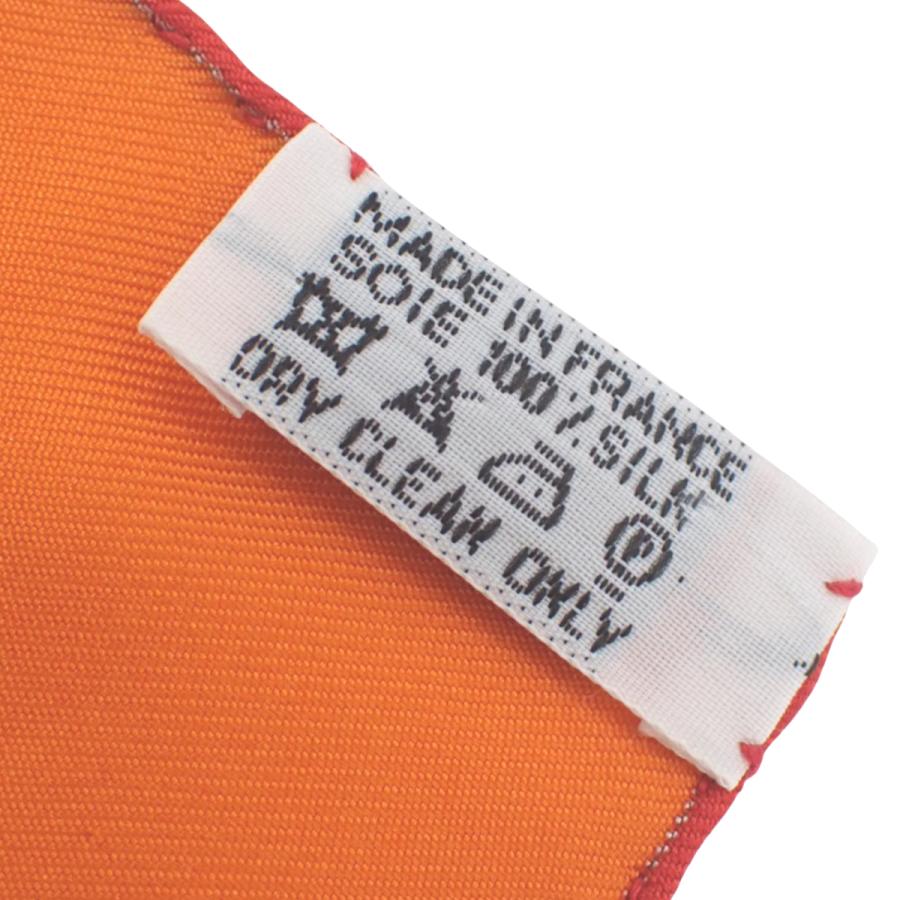 HERMES（エルメス） LES ARMES DE PARIS パリの紋章 カレ40 オレンジ