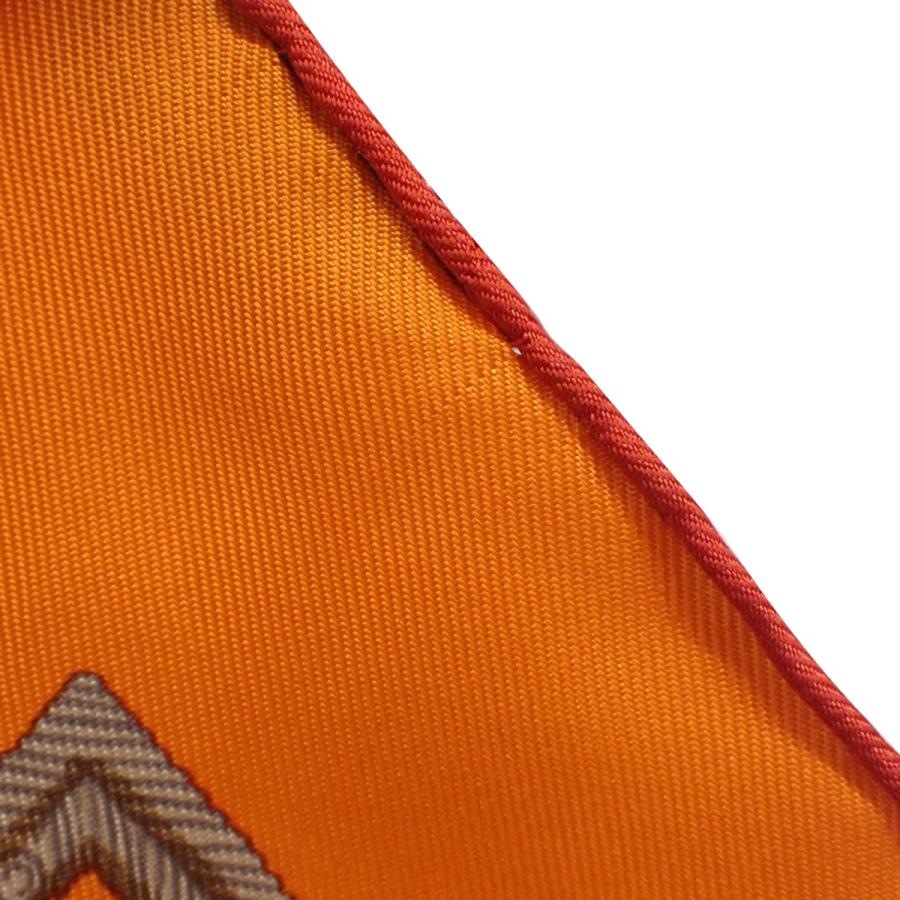 HERMES（エルメス） LES ARMES DE PARIS パリの紋章 カレ40 オレンジ