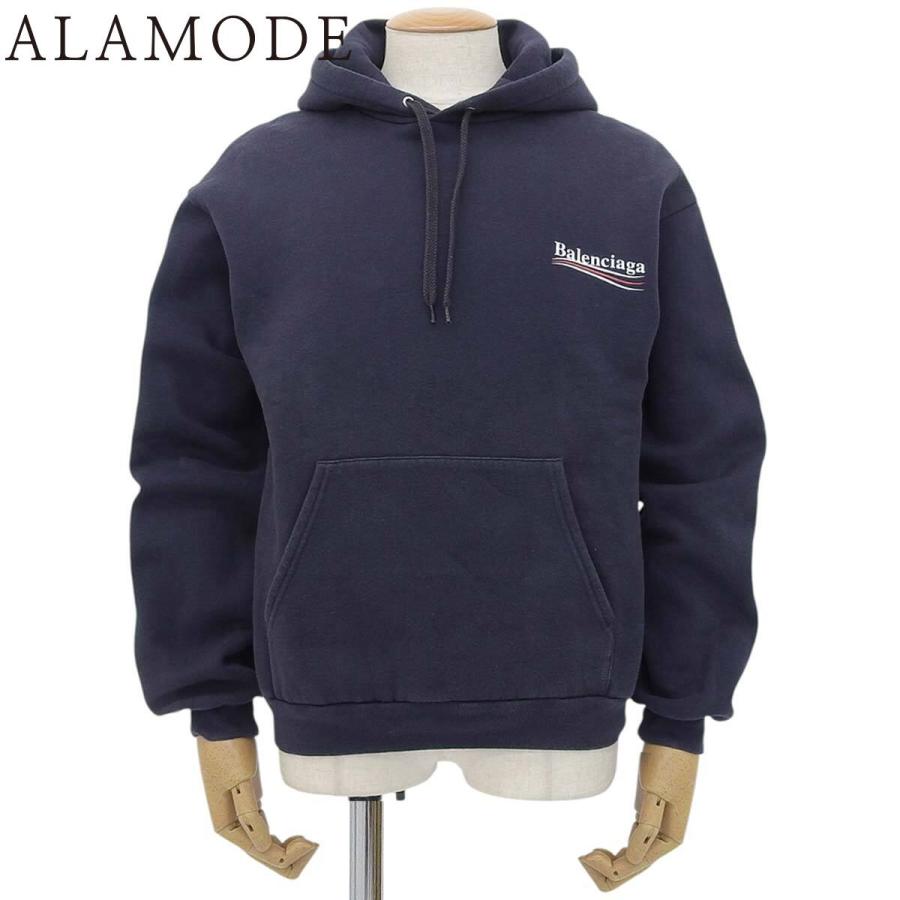 BALENCIAGA(バレンシアガ)/コットン ロゴ パーカー BALENCIAGA（バレンシアガ） ロゴ フーディ スウェット/パーカー 2018