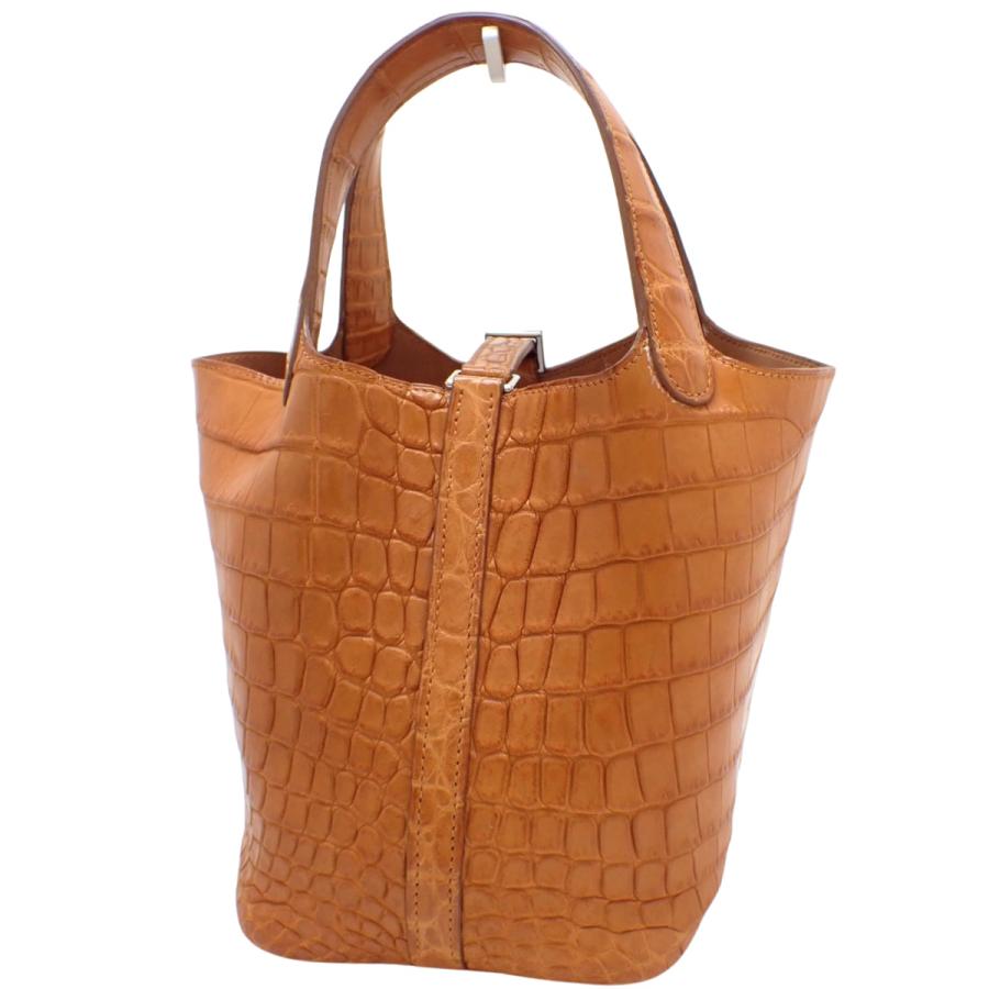 HERMES（エルメス） ピコタンロックPM ゴールド 茶色 ニロティカ