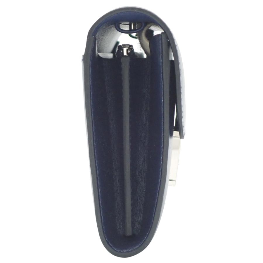 HERMES(エルメス) コンスタンス ロング トゥーゴー ブルーアビス ネイビー紺 ボックスカーフ パラジウム金具 シルバー金具 W刻印 ロングウォレット 2WAY 長財布 ショルダー クラッチ レディース 40802156343【中古】【アラモード】 HERMES（エルメス） コンスタンス ロング トゥーゴー ブルーアビス