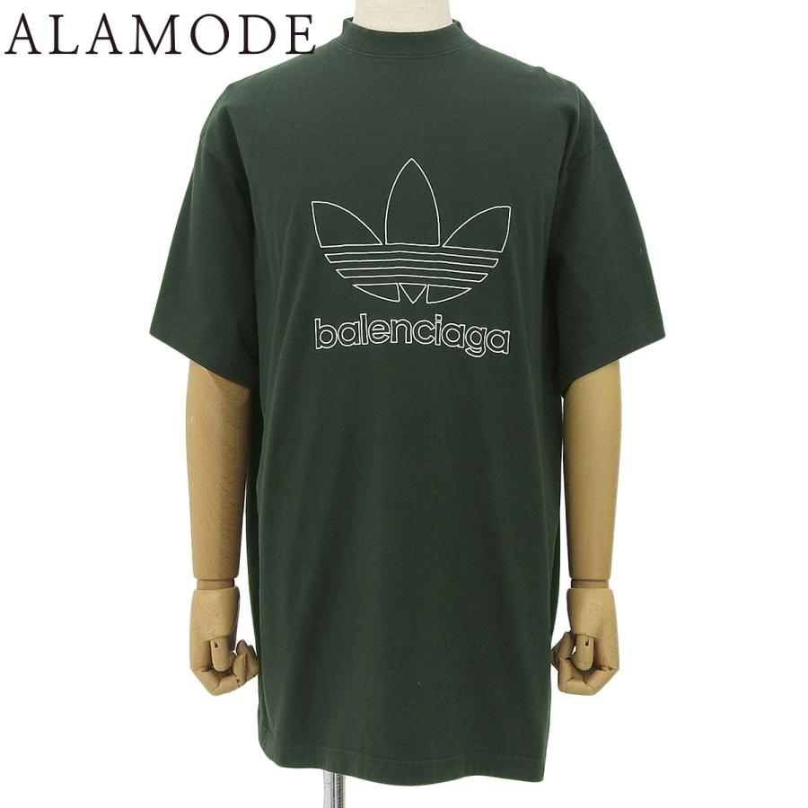 BALENCIAGA(バレンシアガ) balenciaga×adidas Tシャツ Tシャツ 2022年 アパレル ファッション 半袖 アディダス コラボ 2 コットン グリーン緑 723976 メンズ 40802156600【中古】【アラモード】 BALENCIAGA（バレンシアガ） balenciaga×adidas Tシャツ Tシャツ 2022