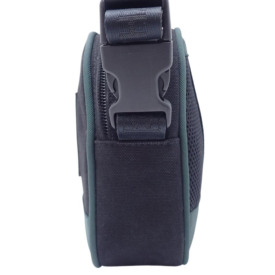 CHANEL(シャネル) スポーツライン ココマーク ミニショルダーバッグ キャンバス ブラック黒 グリーン緑 A23300 40802157043【アラモード】の画像