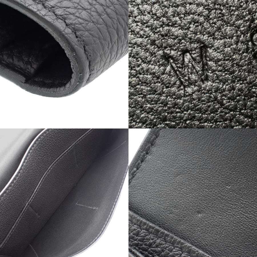 【美品】エルメス　ドゴン　デュオ　折財布　黒　ブラック　レザー　長財布　小銭 HERMES HERMES(エルメス) ドゴン デュオ ブラック黒 トゴ