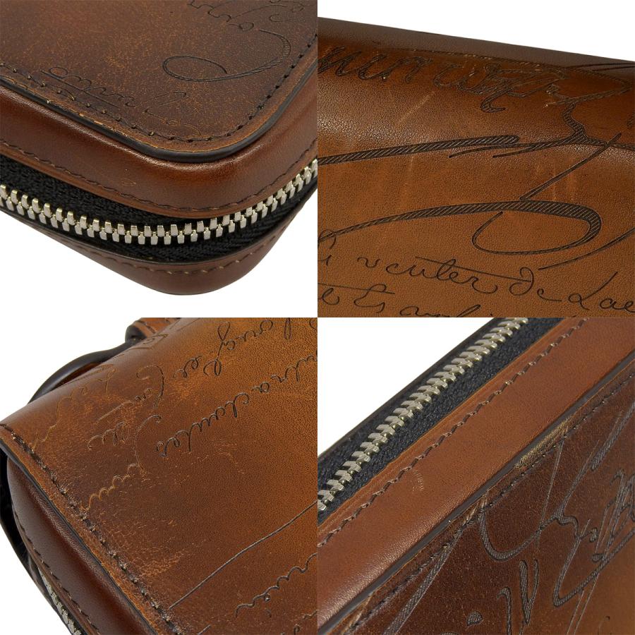 ベルルッティ カリグラフィ イタウバ ワイド スクリット クラッチバッグ 長財布 カーフ ブラウン茶 メンズ 40802157149【アラモード】 |  | 06
