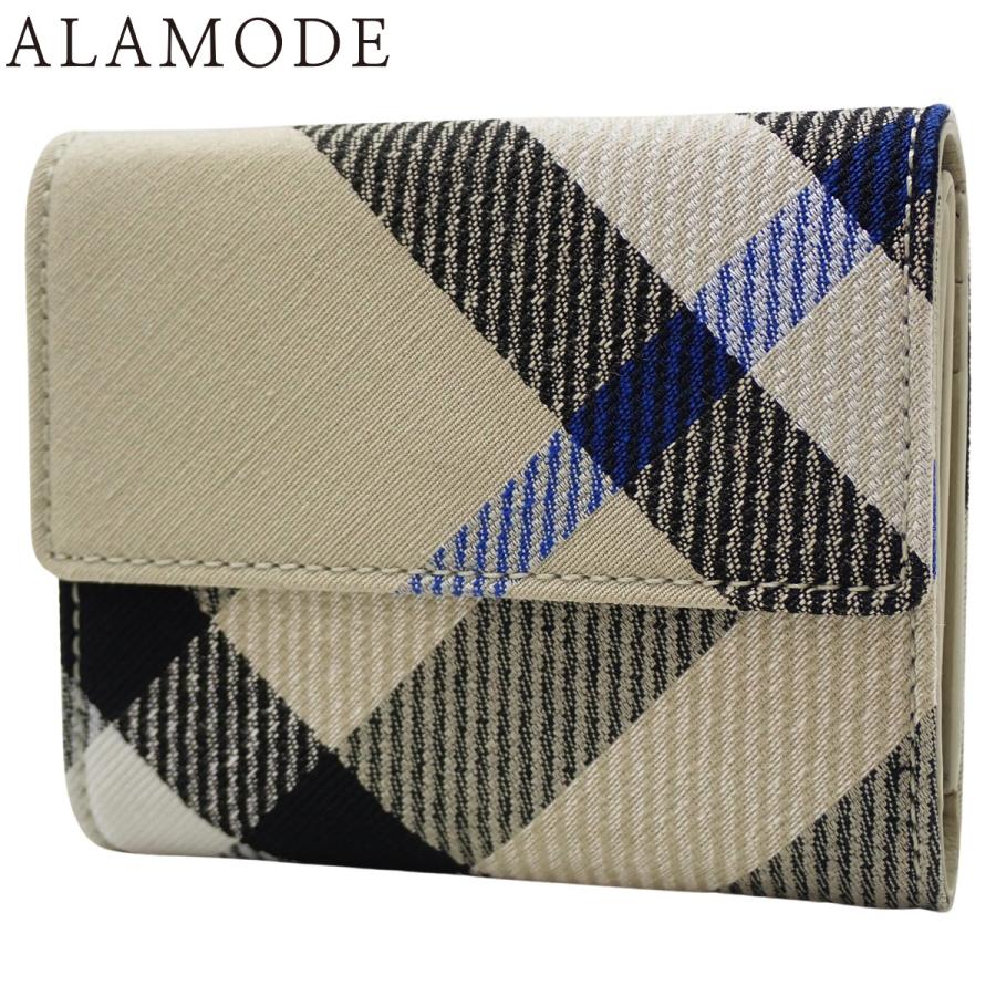 BURBERRY(バーバリー) チェック柄 三つ折り財布 コンパクトウォレット