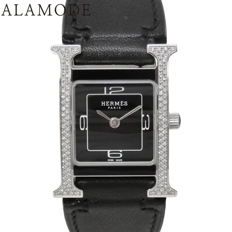HERMES（エルメス） Hウォッチ HH1.231 SS/革 クオーツ 腕時計 ベゼル 