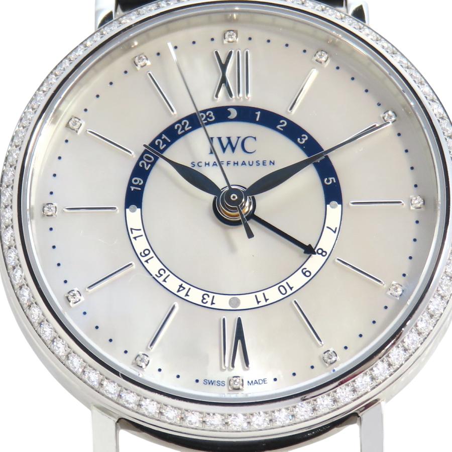IWC ポートフィノ ミッドサイズ　デイ＆ナイト ベゼルダイヤ IW459101 SS/革 自動巻き メンズ 40802158143【中古】【アラモード】 | IWC SCHAFFHAUSEN | 02