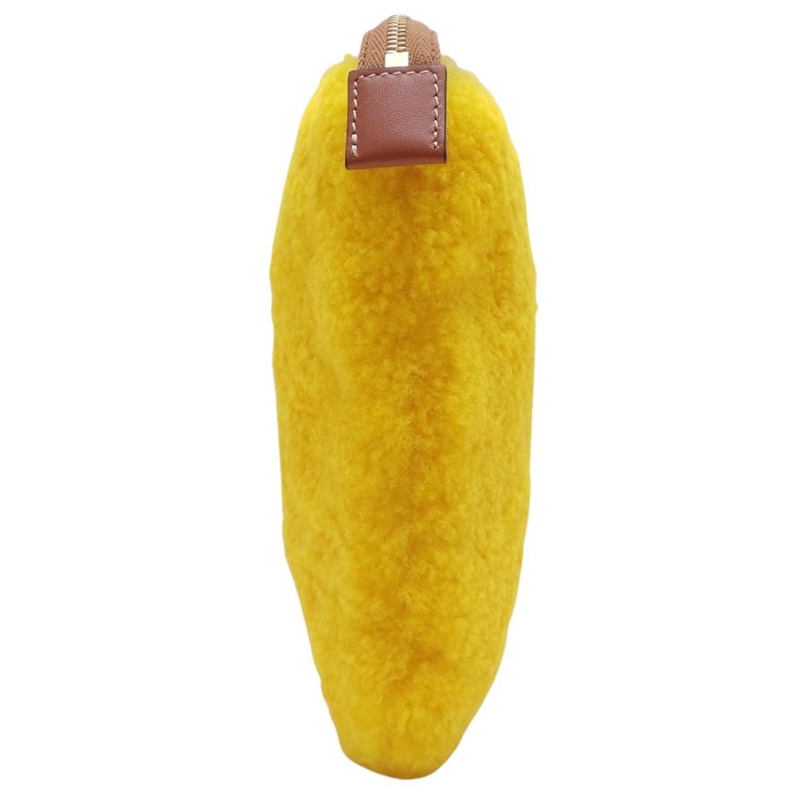 セリーヌ トリオンフ ムートン クラッチ クラッチバッグ/セカンドバッグ スムースレザー イエロー黄 ブラウン茶 40802158282【アラモード】 | CELINE | 03