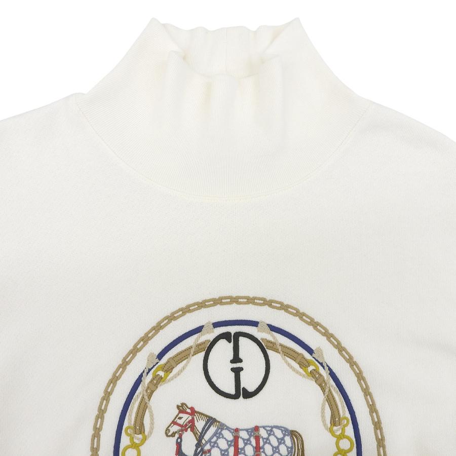 GUCCI(グッチ) 馬刺繍スウェット スウェット/パーカー アパレル ファッション トレーナー 衣類 S コットン ホワイト白 マルチカラー 760367 XJGDM メンズ 40802158567【中古】【アラモード】 GUCCI（グッチ） 馬刺繍スウェット スウェット/パーカー S コットン