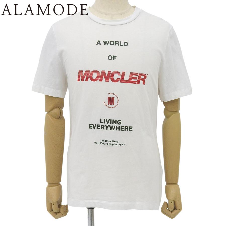 新品　モンクレール　トップス　2A MONCLER（モンクレール） ロゴTシャツ 2021年 半袖 コットン ホワイト