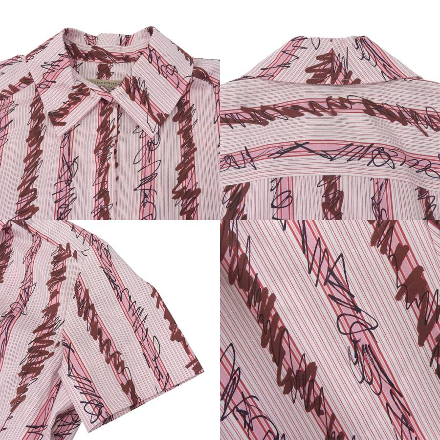 BURBERRY（バーバリー） ストライプシャツ ワンピース 半袖 scribble 