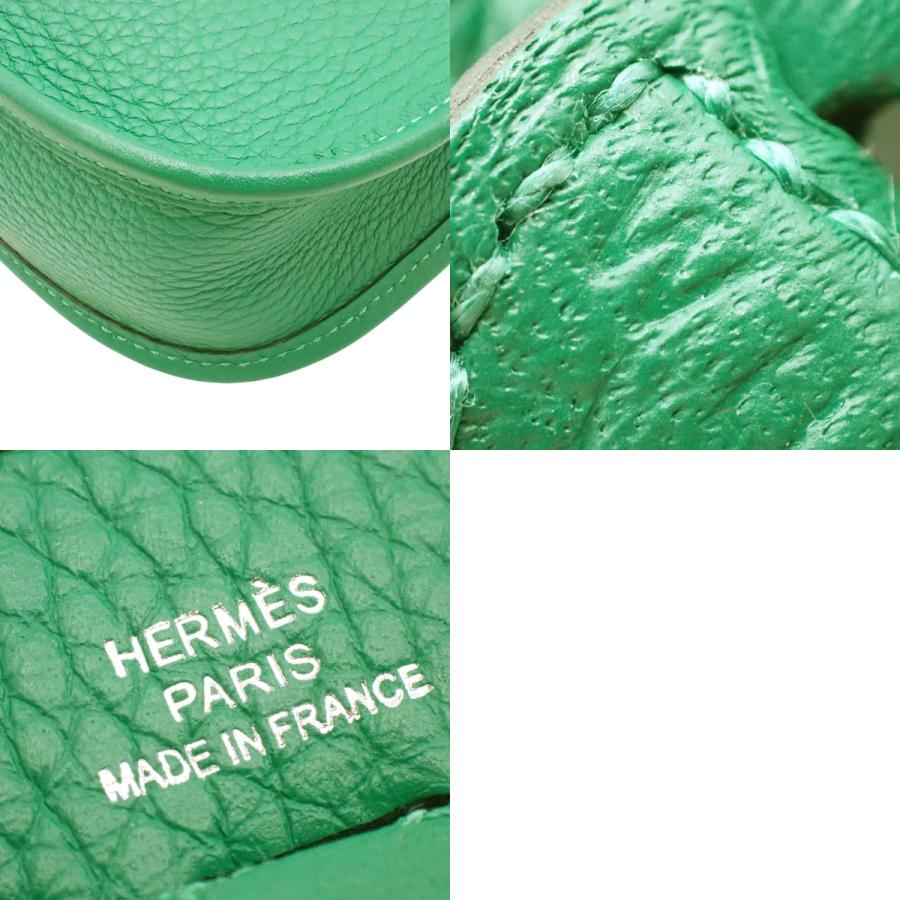 HERMES(エルメス) エブリン アマゾンTPM ヴェールヴェルティゴ グリーン緑 トリヨンクレマンス パラジウム金具 シルバー金具 W刻印 ショルダーバッグ 肩掛け 斜め掛け エヴリン レディース 40802159093【中古】【アラモード】 HERMES（エルメス） エブリン アマゾンTPM ヴェールヴェルティゴ