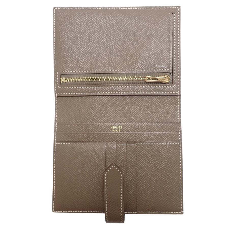 HERMES（エルメス） ベアンコンパクト エトゥープ グレージュ エプソン