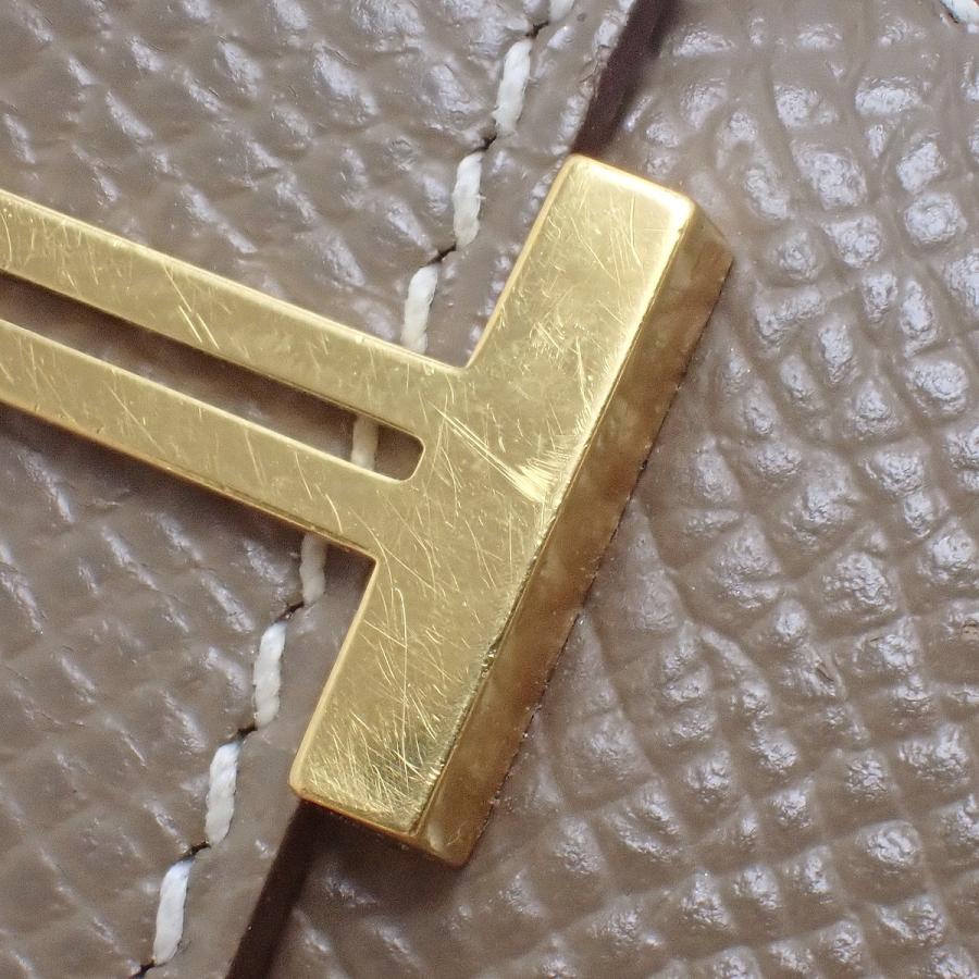 HERMES（エルメス） ベアンコンパクト エトゥープ グレージュ エプソン