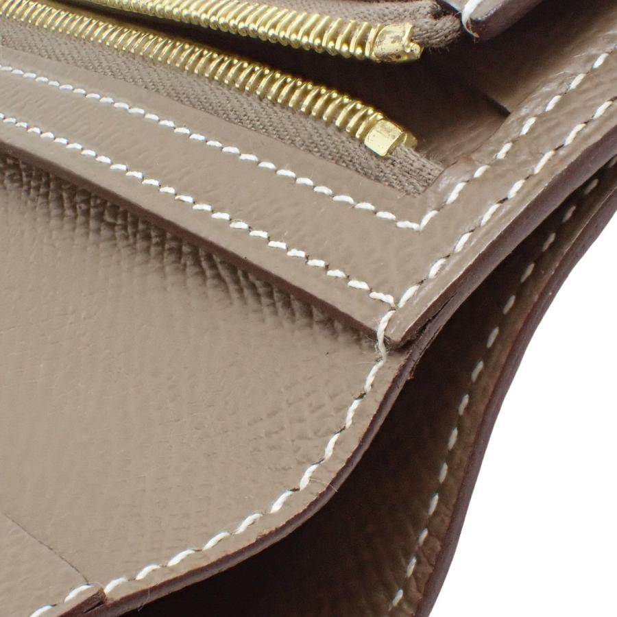 HERMES（エルメス） ベアンコンパクト エトゥープ グレージュ エプソン