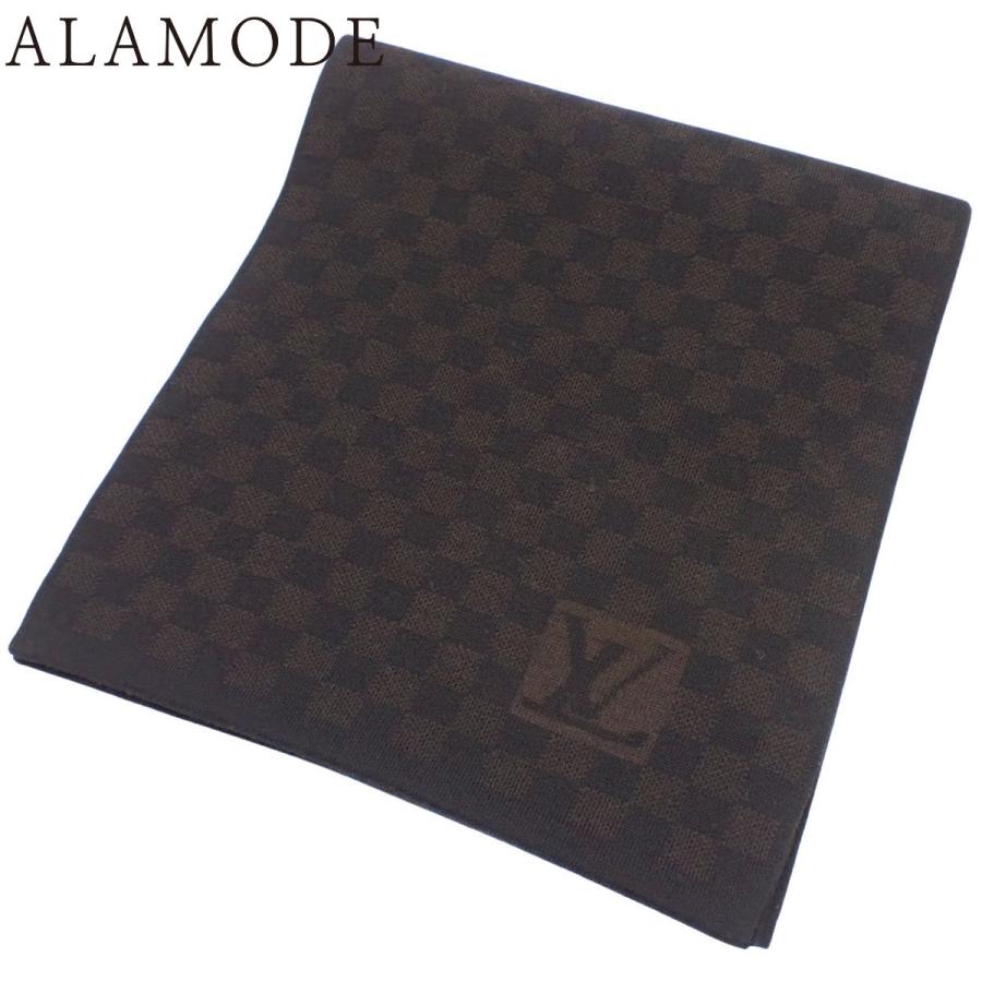 LOUIS VUITTON(ルイ・ヴィトン) ダミエ エシャルプ・プティ マフラー ウール メンズ 40802161412【中古】【アラモード】 LOUIS VUITTON（ルイ・ヴィトン） ダミエ エシャルプ・プティ マフラー