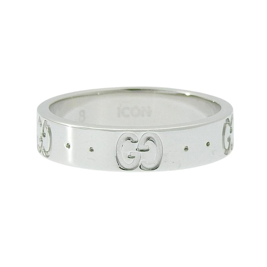 GUCCI（グッチ） アイコン スリムリング 660070 ホワイトゴールド