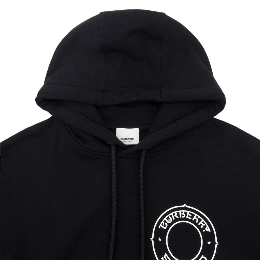 BURBERRY(バーバリー) ラバーロゴプルオーバー スウェット/パーカー 2020年 トップス フーディ アパレル XS コットン ブラック黒 ホワイト白 8034561 メンズ 40802163253【中古】【アラモード】 BURBERRY（バーバリー） ラバーロゴプルオーバー スウェット/パーカー
