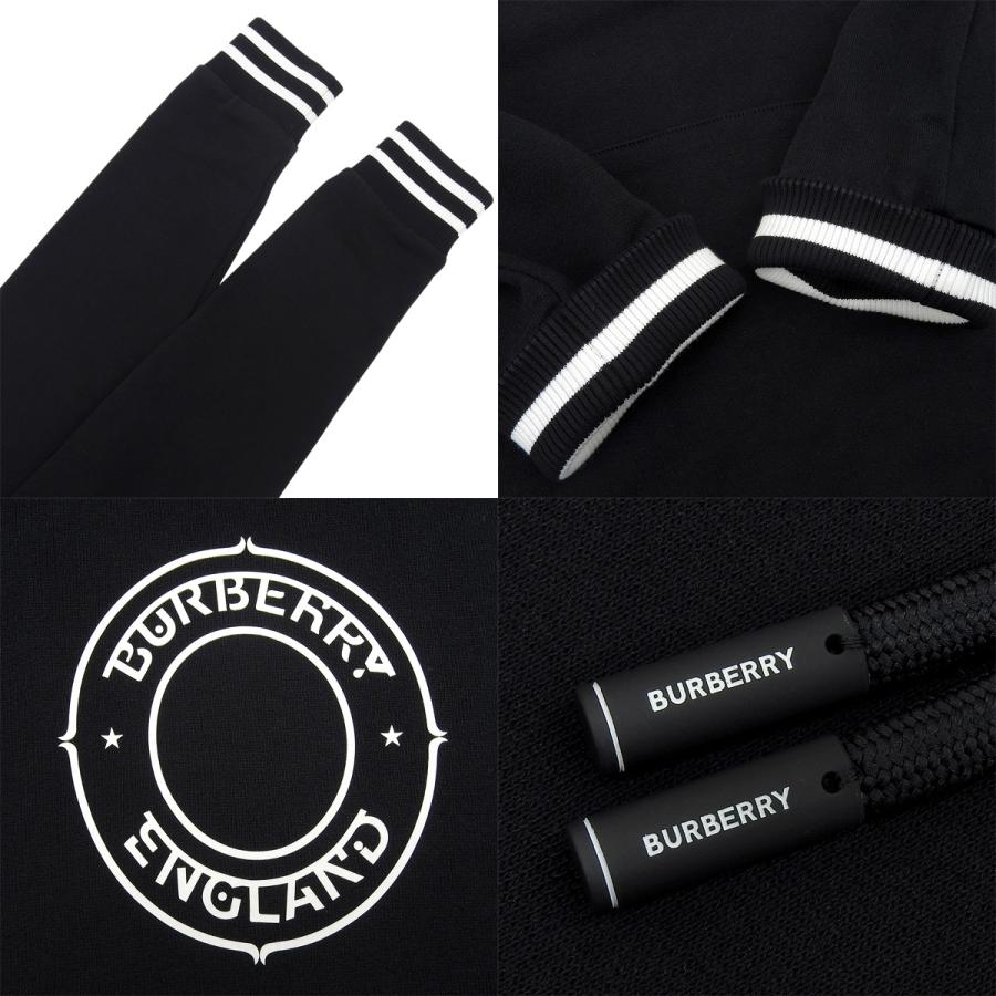 BURBERRY(バーバリー) ラバーロゴプルオーバー スウェット/パーカー 2020年 トップス フーディ アパレル XS コットン ブラック黒 ホワイト白 8034561 メンズ 40802163253【中古】【アラモード】 BURBERRY（バーバリー） ラバーロゴプルオーバー スウェット/パーカー
