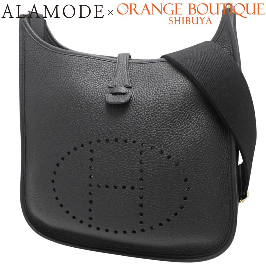 HERMES(エルメス) エブリン3PM ブラック黒 トリヨンクレマンス ゴールド金具 W刻印 ショルダーバッグ エヴリン 肩掛け 斜め掛け レディース 40802163665【中古】【アラモード】 HERMES（エルメス） エブリン3PM ブラック黒 トリヨンクレマンス