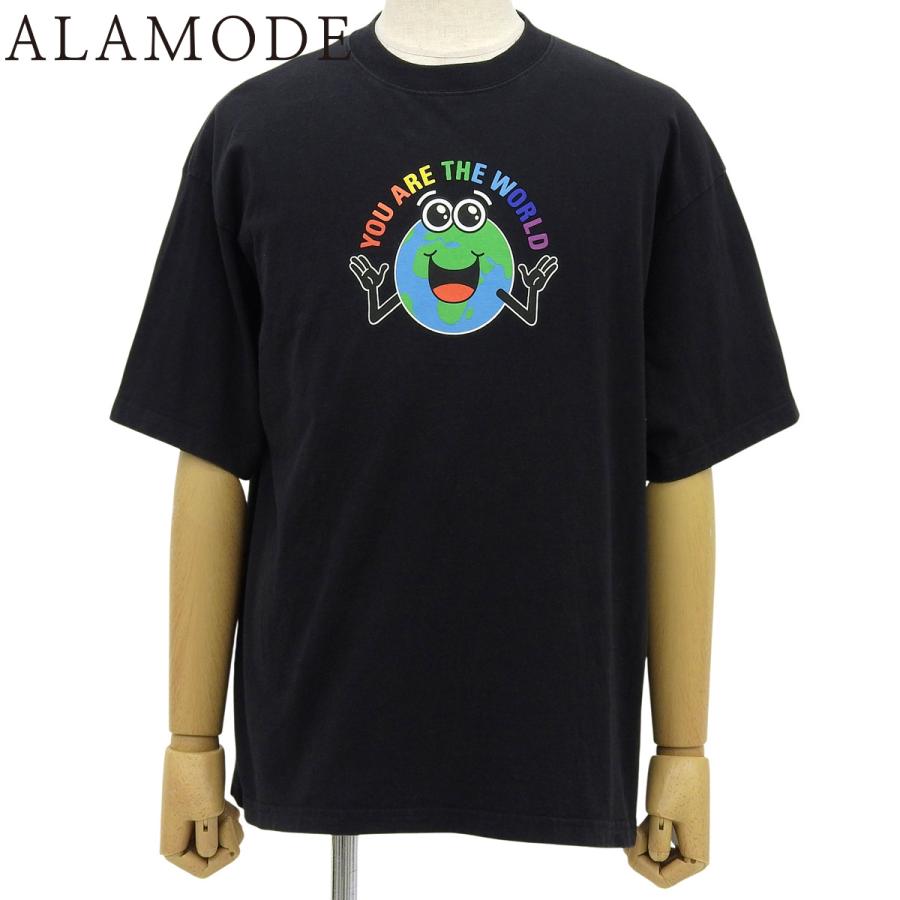 BALENCIAGA(バレンシアガ) YOU ARE THE WORLD Tシャツ Tシャツ 2018年 アパレル ファッション 半袖 トップス 地球  S コットン ブラック黒 マルチカラー メンズ 40802164731【中古】【アラモード】 BALENCIAGA（バレンシアガ） YOU ARE THE WORLD Tシャツ 2018年