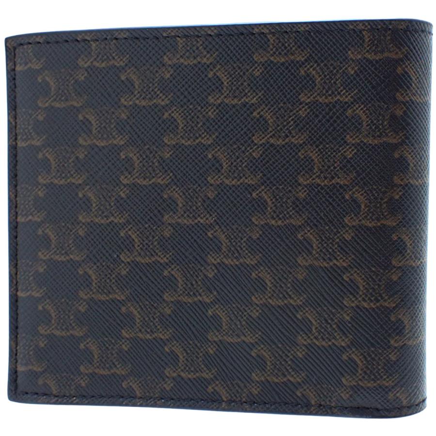 CELINE(セリーヌ) バイフォールドカードホルダー  コンパクトウォレット 二つ折り 2つ折り 財布 札入れ 小物 トリオンフキャンバス ブラック ブラウン茶 10B652BQB.38NO メンズ 40802165226【中古】【アラモード】 CELINE（セリーヌ） バイフォールドカードホルダー ウォレット 財布