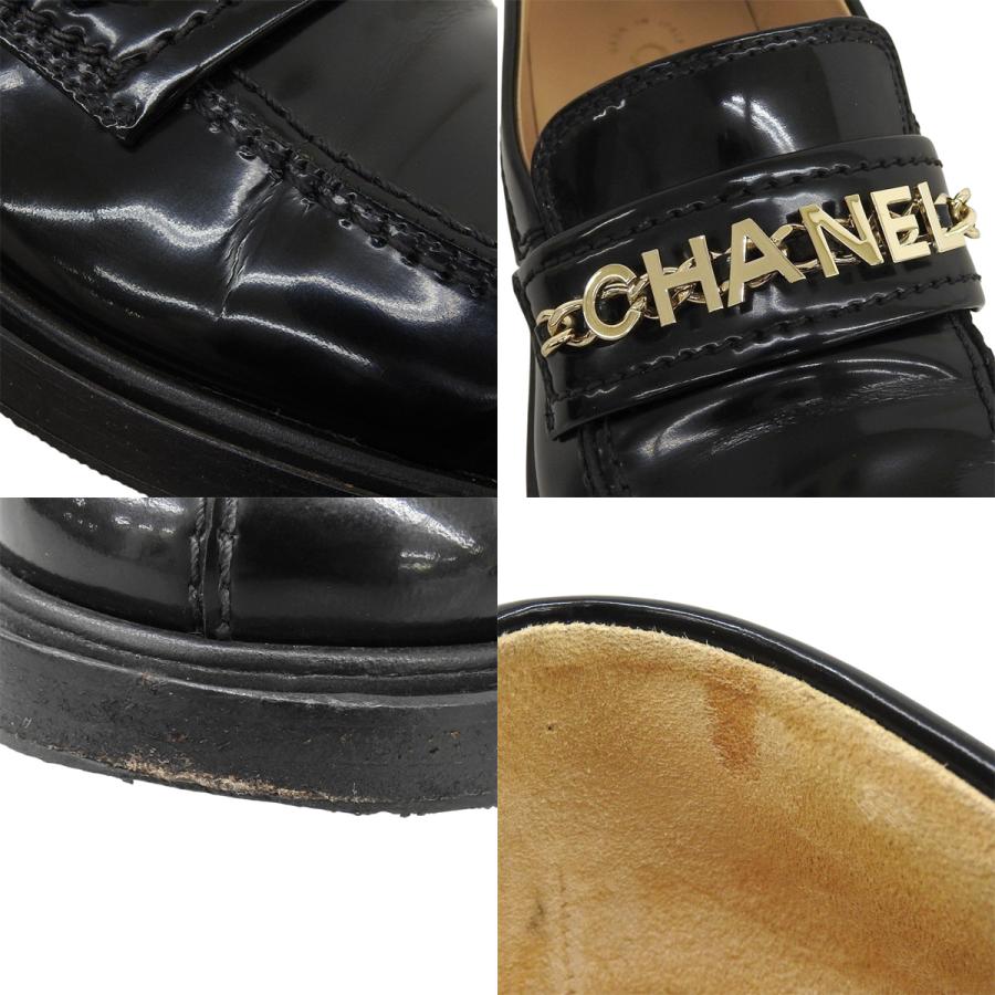 CHANEL（シャネル） ココマーク チェーンロゴ ローファー フラット 