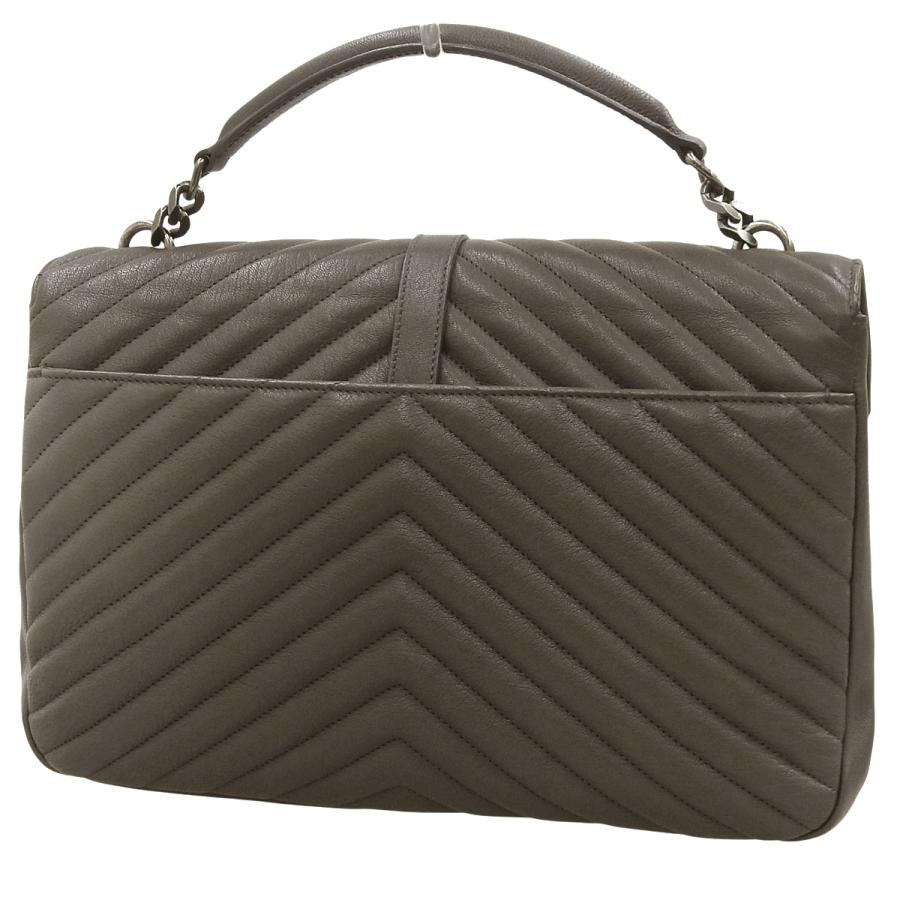 サンローランパリ ワンハンドルバッグ YSL ロゴ Vステッチ 2WAY