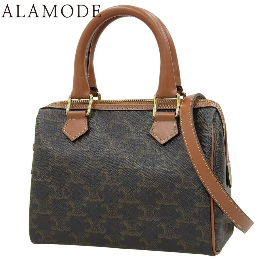 CELINE（セリーヌ） スモール ボストン ハンドバッグ トリオンフ