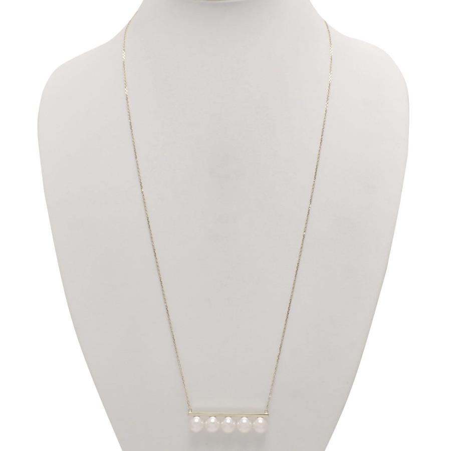タサキバランスシグネチャーネックレスK18 ホワイトゴールド　P1588418K TASAKI(タサキ) バランス シグネチャー ネックレス P-15884-18KYG
