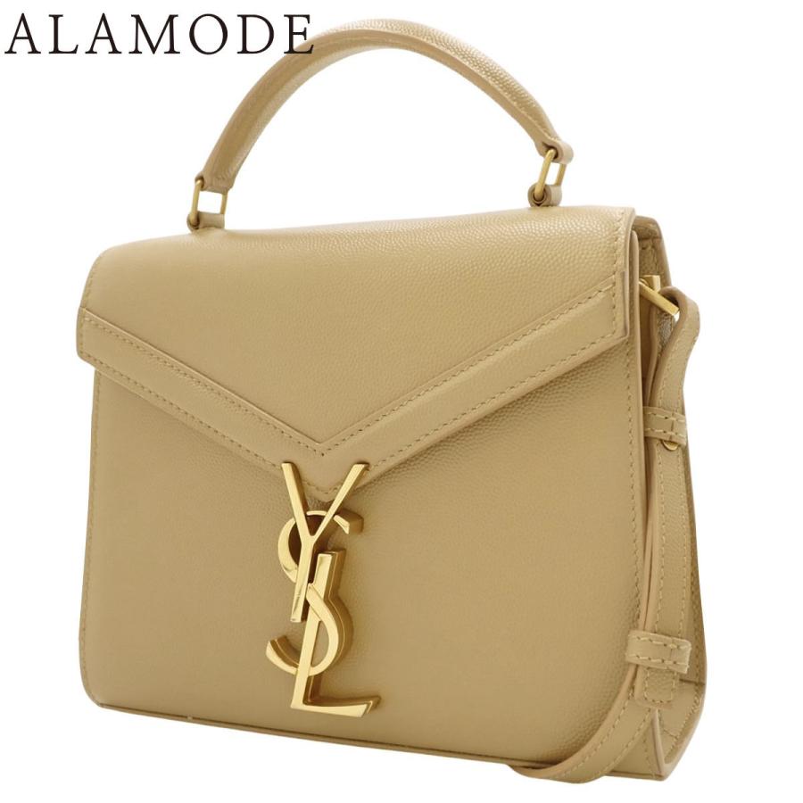 SAINT LAURENT PARIS(サンローランパリ) カサンドラ ミニ トップハンドル ハンドバッグ 2WAY ショルダー 肩掛け 斜め掛け レザー ベージュ ゴールド金具 623931 レディース 40802167927【中古】【アラモード】 サンローランパリ カサンドラ ミニ トップハンドル ハンドバッグ 2WAY