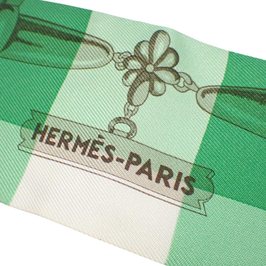 HERMES（エルメス） Mors et Gourmettes Vichy 馬銜と鎖 ツイリー