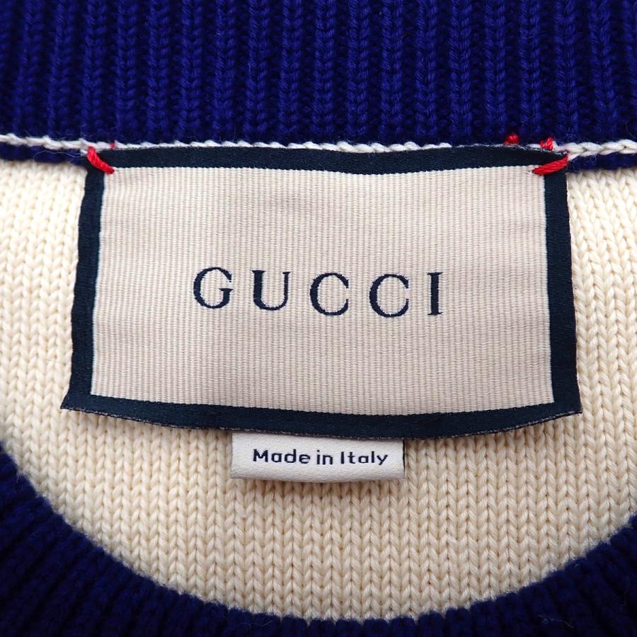 GUCCI 星柄ニットセーター M GUCCI（グッチ） ジャガードニット セーター 星 ロゴ アパレル