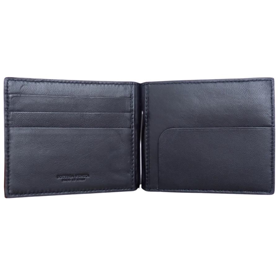 ボッテガ・ヴェネタ イントレチャート マネークリップ付き二つ折り