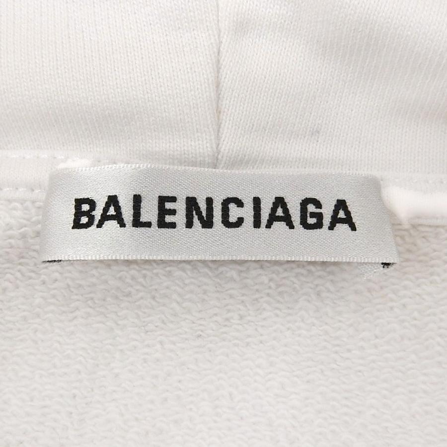 BALENCIAGA(バレンシアガ) ロゴフーディー スウェット/パーカー XS コットン ホワイト白 528351 メンズ 40802169083【中古】【アラモード】 BALENCIAGA（バレンシアガ） ロゴフーディー スウェット/パーカー XS